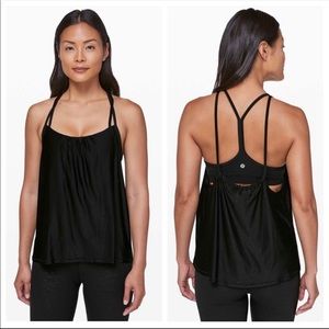 lululemon flow y 2 in 1 tank size 2